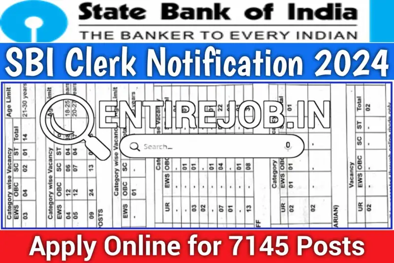 SBI Clerk Notification 2024