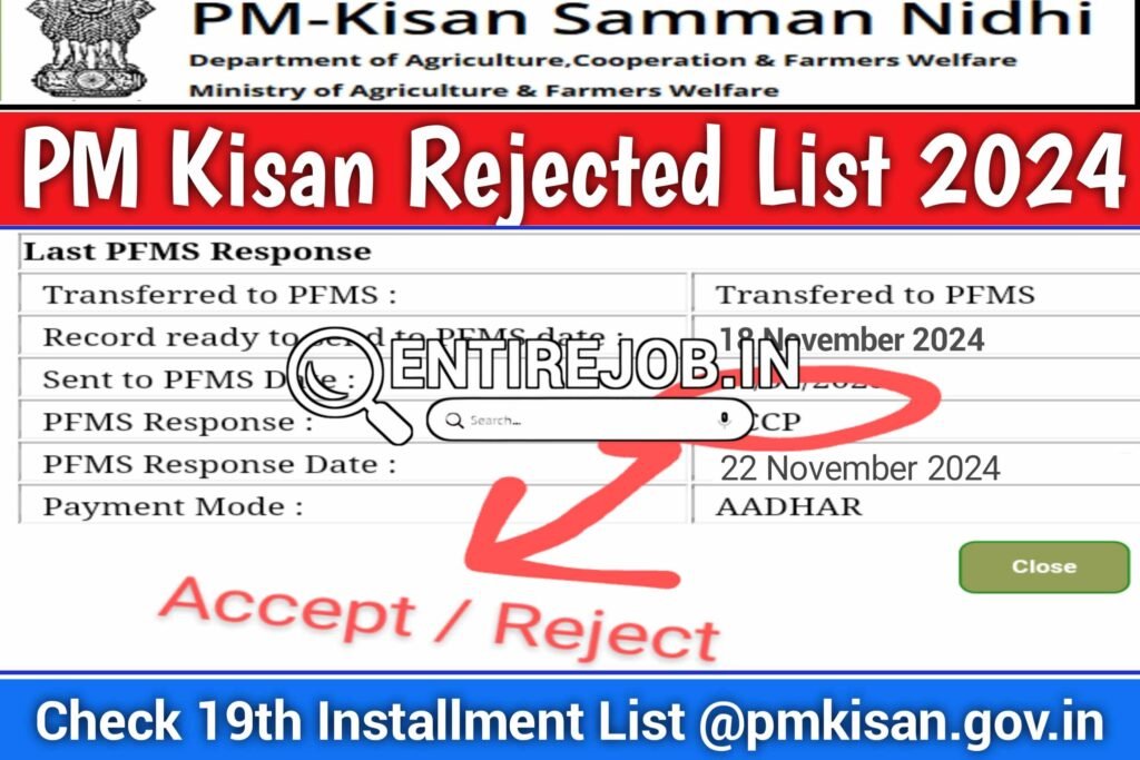 PM Kisan Rejected List 2024